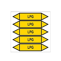 Značení potrubí, LPG